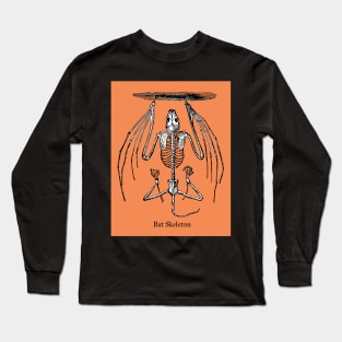 Vintage Bat Skeleton Long Sleeve T-Shirt